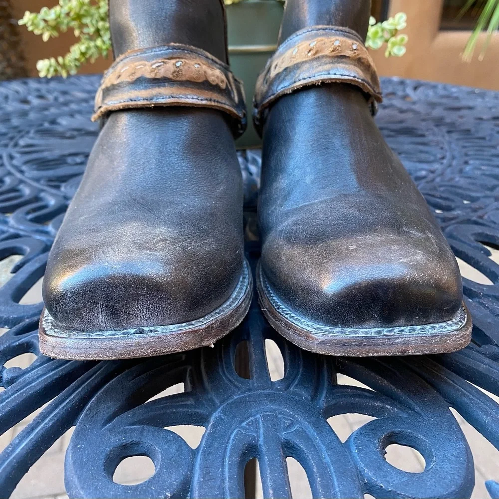 SOLD FreeBird by Steven Train Leather Mule Heel Bootie - Picture 7 of 12